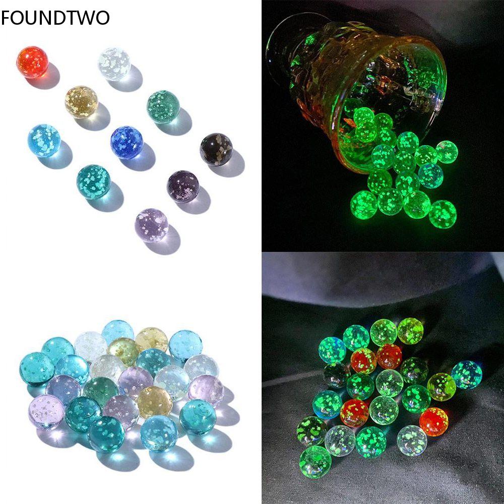 Pinball Machine - 10pcs 12mm Luminous Glass Balls Cream