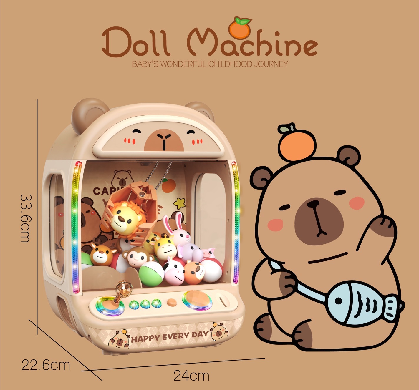 Claw Crane Machine - DIY Doll Machine Kids Coin Operated