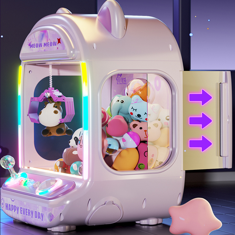 Claw Crane Machine - DIY Purple Automatic Doll Machine Kids