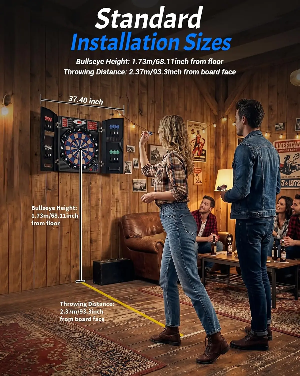Electronic Dart Board Cabinet  - Electronic Dartboard Cabinet ulasan dan harga