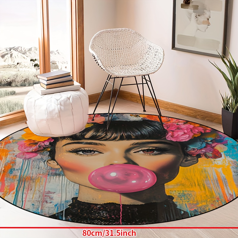 Graffiti Art Woman With Floral - Bubble Gum Machine ulasan dan harga