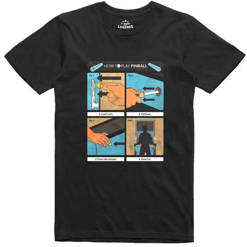 Mens T Shirt Retro Pinball Mac - Pinball Machine ulasan dan harga