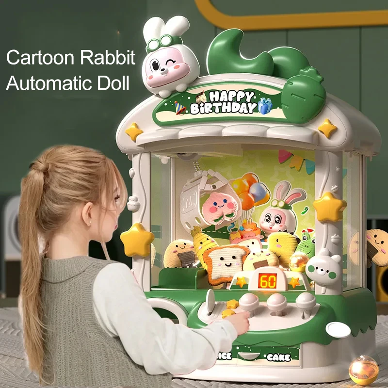 Cartoon Claw Game Machine Rabb - Claw Crane Machine ulasan dan harga