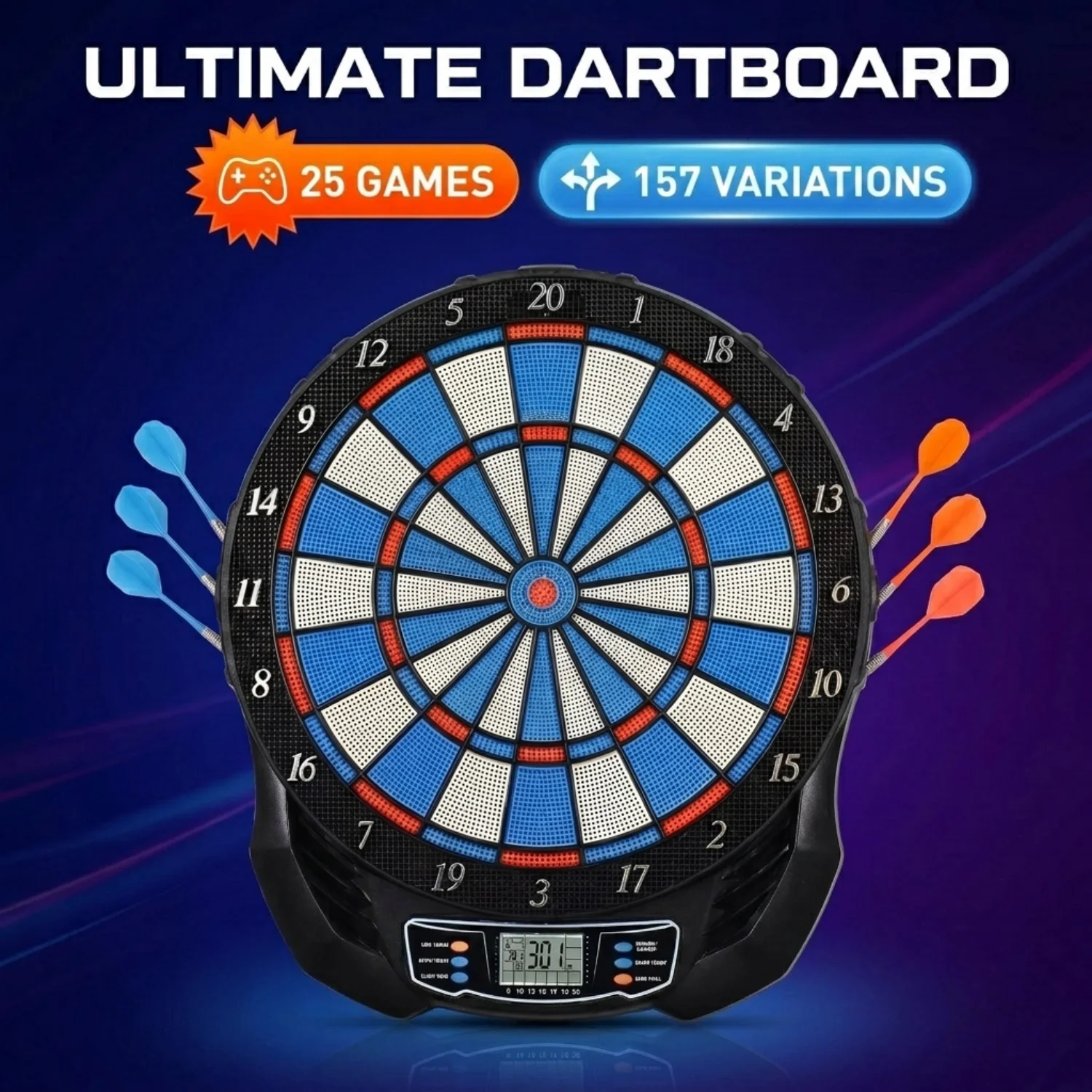 DartVibe Advanced Electronic D - Electronic Dartboard Cabinet ulasan dan harga