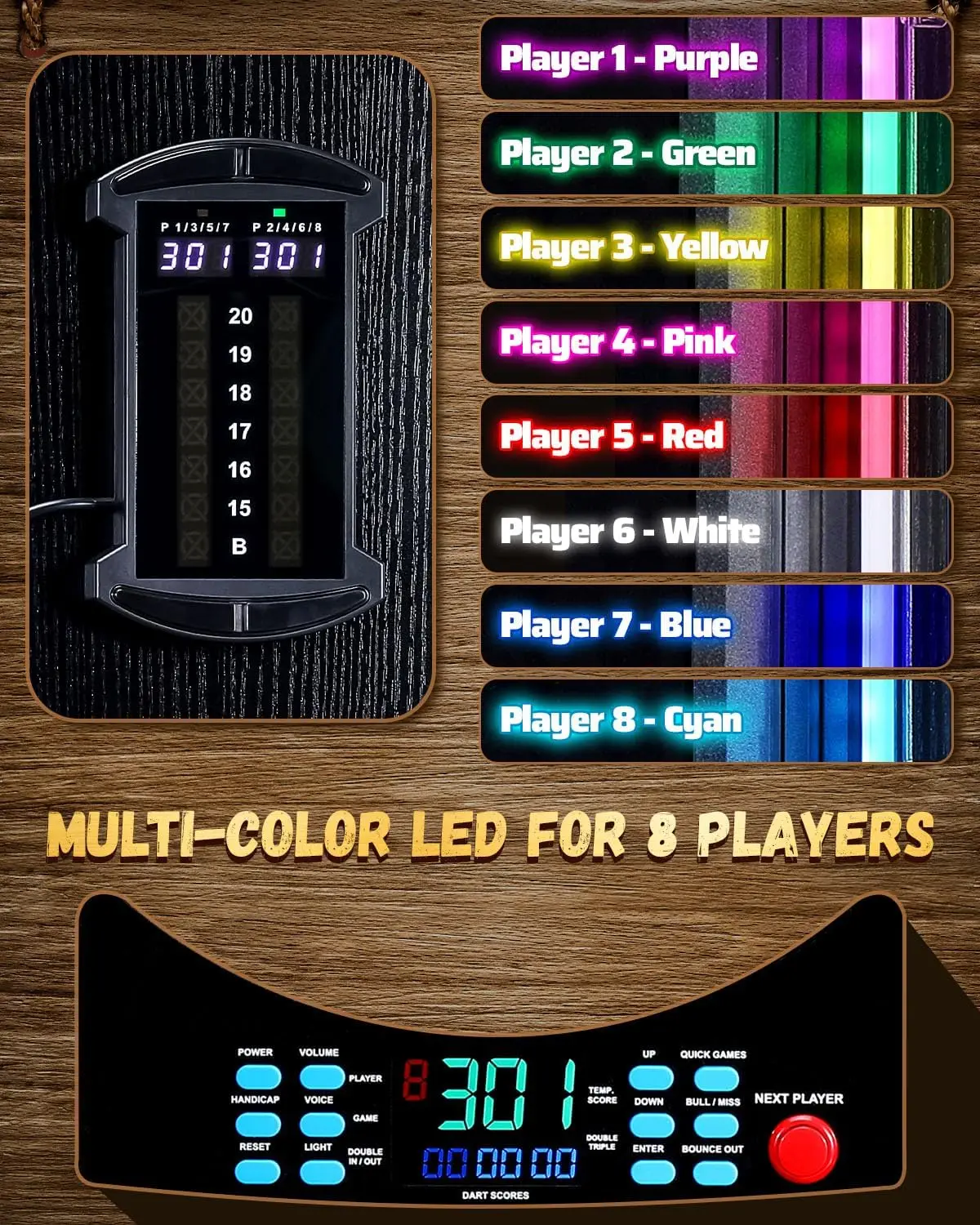 Electronic Dart Board, Electri - Electronic Dartboard Cabinet ulasan dan harga