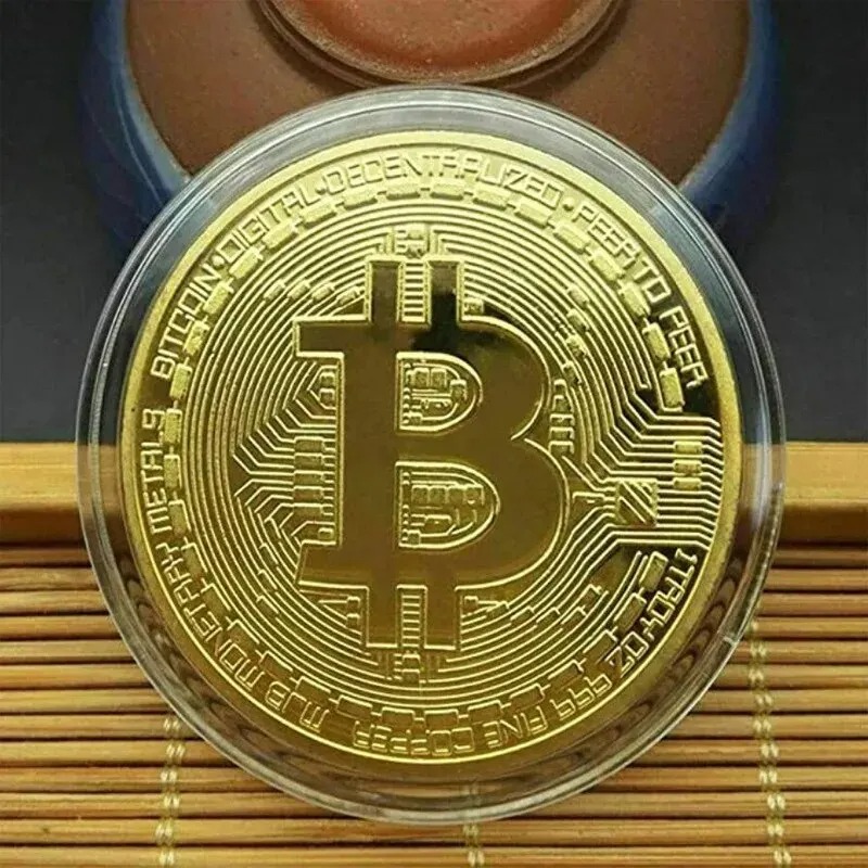 60-2PCS Gold Plated Bitcoin Co - Arcade Game Coin ulasan dan harga
