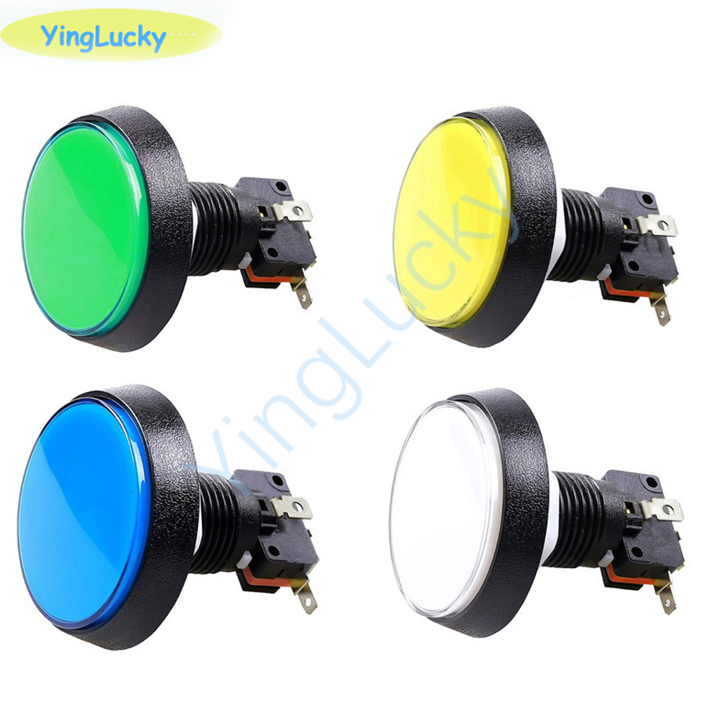 10pcs Arcade Button 60MM  LED  - Coin Acceptor Selector ulasan dan harga