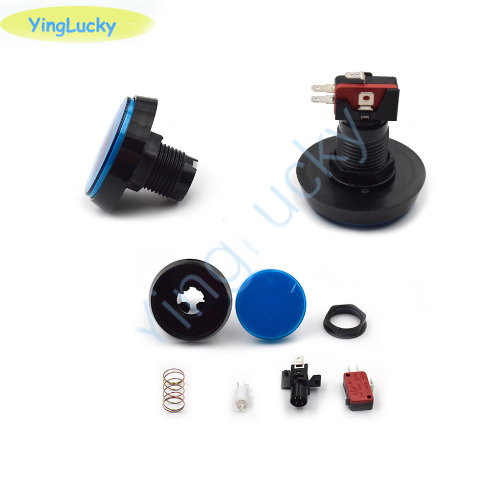 10pcs Arcade Button 60MM  LED  - Coin Acceptor Selector ulasan dan harga