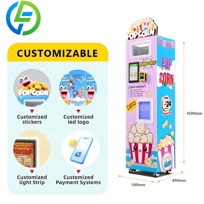 Customized Factory Intelligent - Popcorn Vending Machine ulasan dan harga